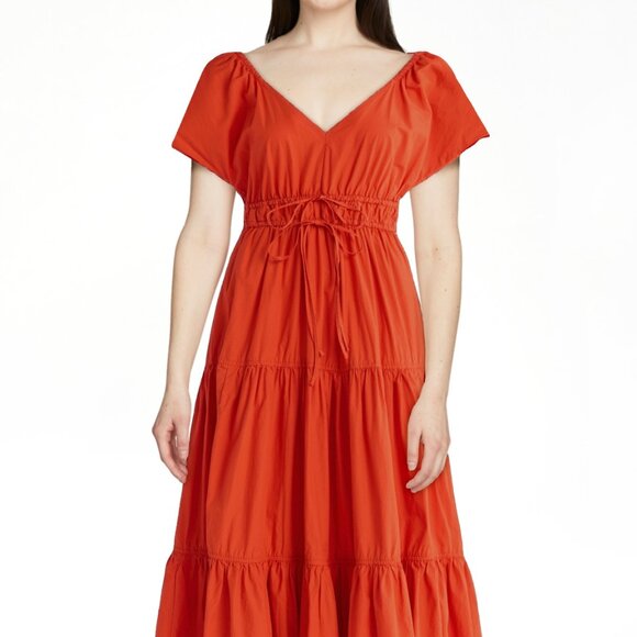 Free Assembly- Cotton V Neck Dress size XL (16-18) - Picture 4 of 4